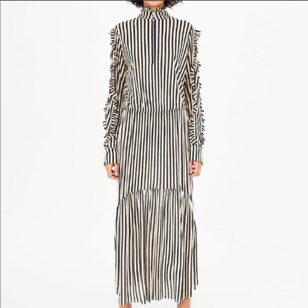 Zara Striped Maxi Dress
